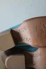 Idyllwind Miranda Lambert Turquoise Suede Ankle Cowboy Boot | Size 7
