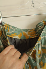 L.L. Bean Green and Yellow Floral Swim Trunks | M