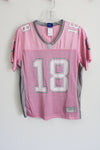 Reebok NFL #18 Manning Pink Jersey | M