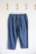 Shein Curve Distressed Elastic Waist Jeans | 2XL