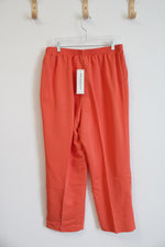 NEW Alfred Dunner Tuscan Sunset Orange Pants | 16