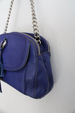 B. Makowsky Blue Tassel Leather Bag