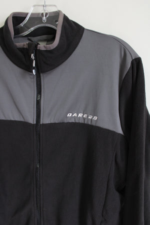 Dare 2b Black Gray Fleece Jacket | M