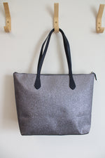 Kate Spade Joeley Dusty Navy Glitter Large Tote Bag