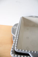 Berkley Jensen Gray Floral Bakeware Dish Set