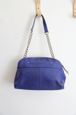 B. Makowsky Blue Tassel Leather Bag