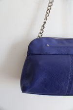 B. Makowsky Blue Tassel Leather Bag