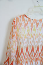 NEW Alfred Dunner Orange Patterned Blouse | 14