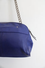 B. Makowsky Blue Tassel Leather Bag