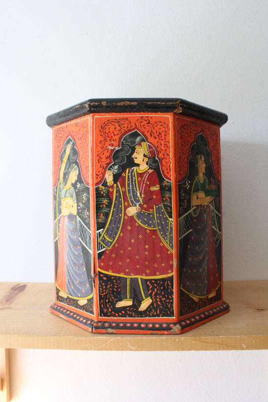 Rajasthani Hand Painted Wooden Box