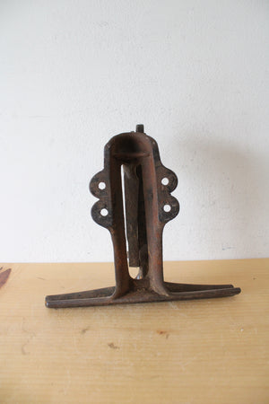 Vintage Cast Iron Saw Sharpening Wall Mount Clamping Tool