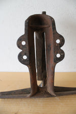 Vintage Cast Iron Saw Sharpening Wall Mount Clamping Tool
