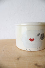 Robinson #21 1 Pint Low Jar Sheep Heart Crock