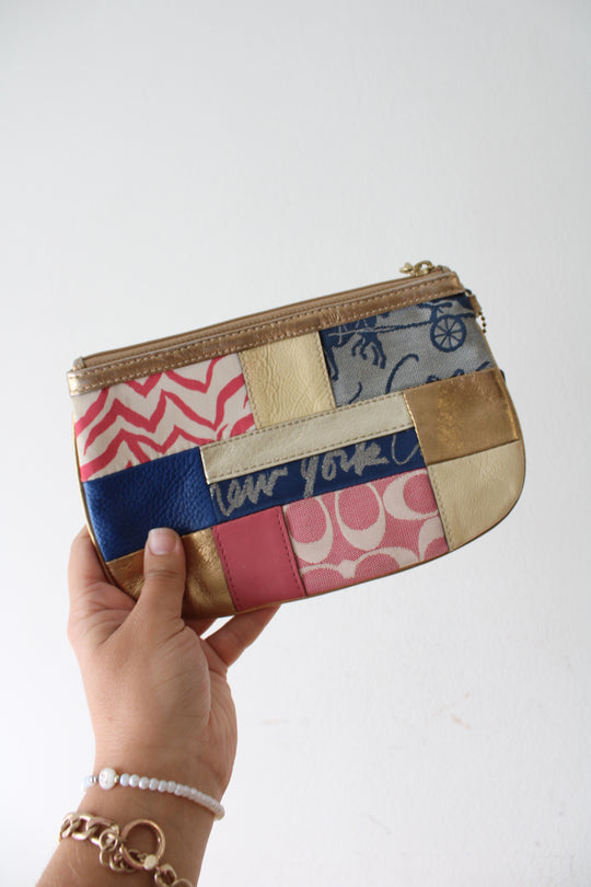 Coach New York Patchwork Wristlet