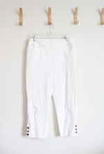 Soft Surroundings White Capri Pants | M