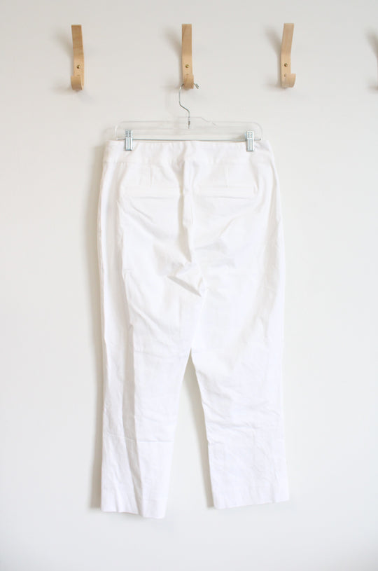 Soft Surroundings White Capri Pants | M