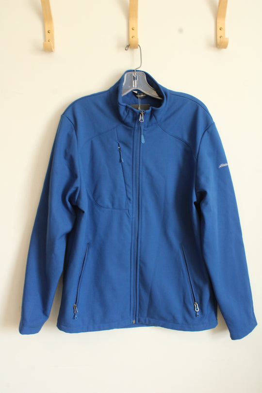 New Eddie Bauer Cobalt Blue Zip Up Fleece Lined Lightweight Jacket | M