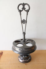 Vintage Monarch Silver Co. Triple Cruet Stand