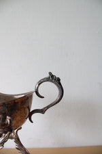 Vintage Silver Plated Gravy Boat & Warming Stand