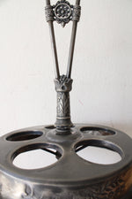 Vintage Monarch Silver Co. Triple Cruet Stand