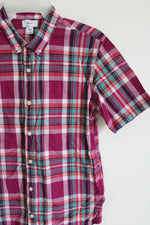 Old Navy Multi-Colored Plaid Button Down Shirt | Youth XL (14/16)