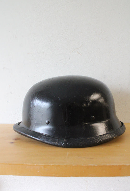 Vintage WWII Black Helmet