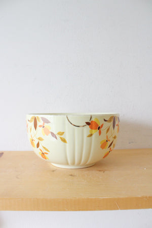 Hall's Superior Fall Colored Floral Medium Bowl