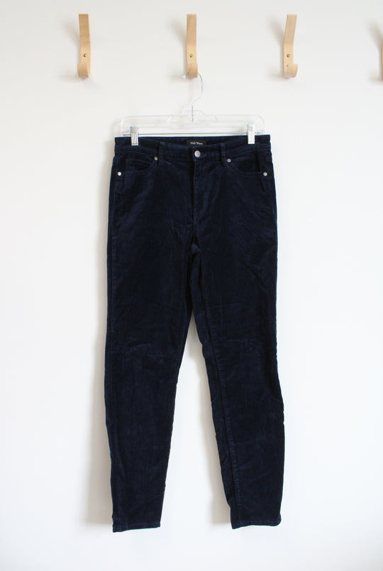 Well Worn Navy Velour Pants | 4/27