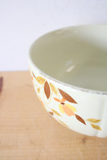 Hall's Superior Fall Colored Floral Medium Bowl