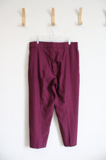 Alfred Dunner Plum Stretch Pants | 12