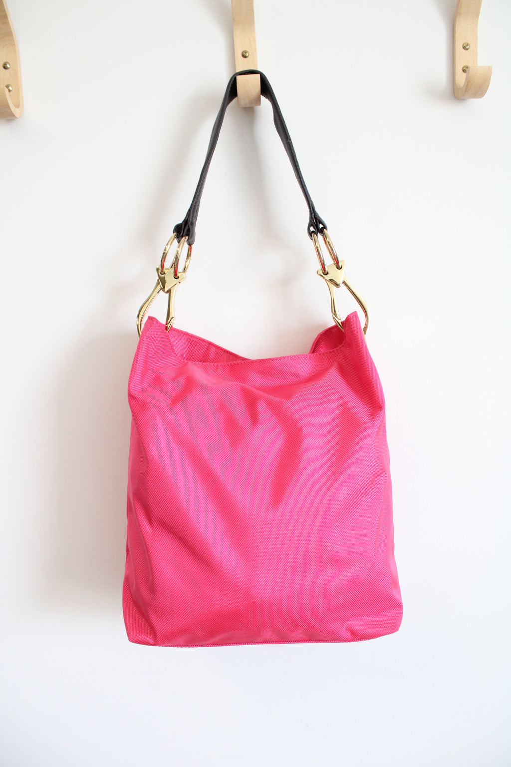 JPK Paris Hot Pink Canvas Hobo Bag
