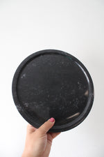 Vintage Black Gray Marble Sake Decanter & Mini Goblet Tray Set