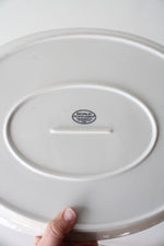 NEW Natura By Godinger Porcelain Oval Serving Platter & Metal Holder