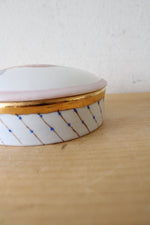 Alice Clouser Hand Painted Woman Trinket Dish