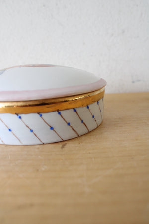 Alice Clouser Hand Painted Woman Trinket Dish