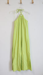 NEW Old Navy Lime Green Halter Neck Maxi Dress | L Tall