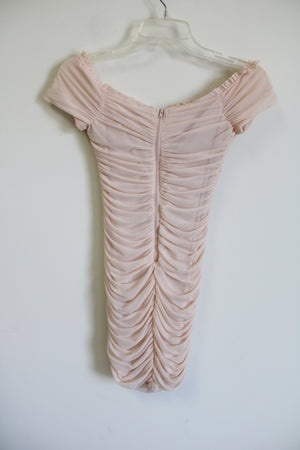 Winsdor Light Pink Fitted Mini Dress | S