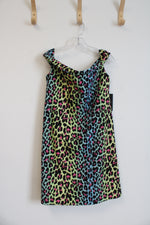 Chiara Boni Anoush Colorful Animal Print Off The Shoulder Dress | 12