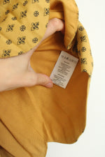 Cooperative Gold Scalloped Button Down Mini Skirt | 2
