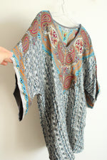 Johnny Was Paisley Silk Blue Blouse | M