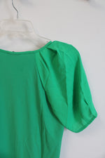 NEW Ann Taylor Kelly Green Blouse | XXS Petite