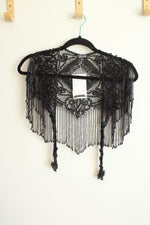 NEW Sharmark Las Vegas 1994 Black Beaded Shawl | One Size
