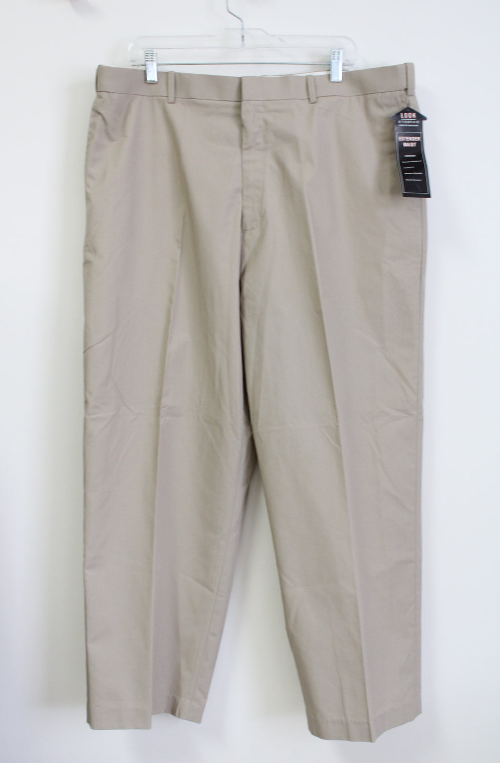 NEW Cross & Winsor Stretch Comfort Waistband Tan Khaki Pants | 40X29