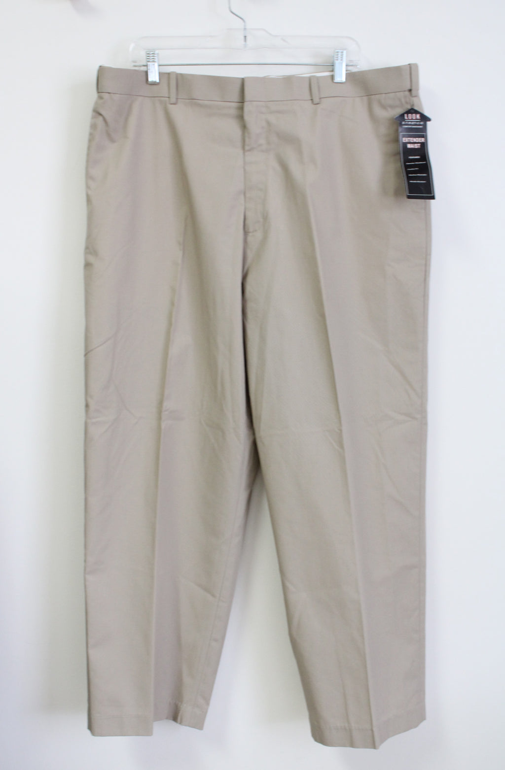 NEW Cross & Windsor Stretch Comfort Waistband Tan Khaki Pants | 40X29