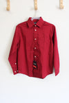 NEW Chaps Maroon Button Down Shirt | 8