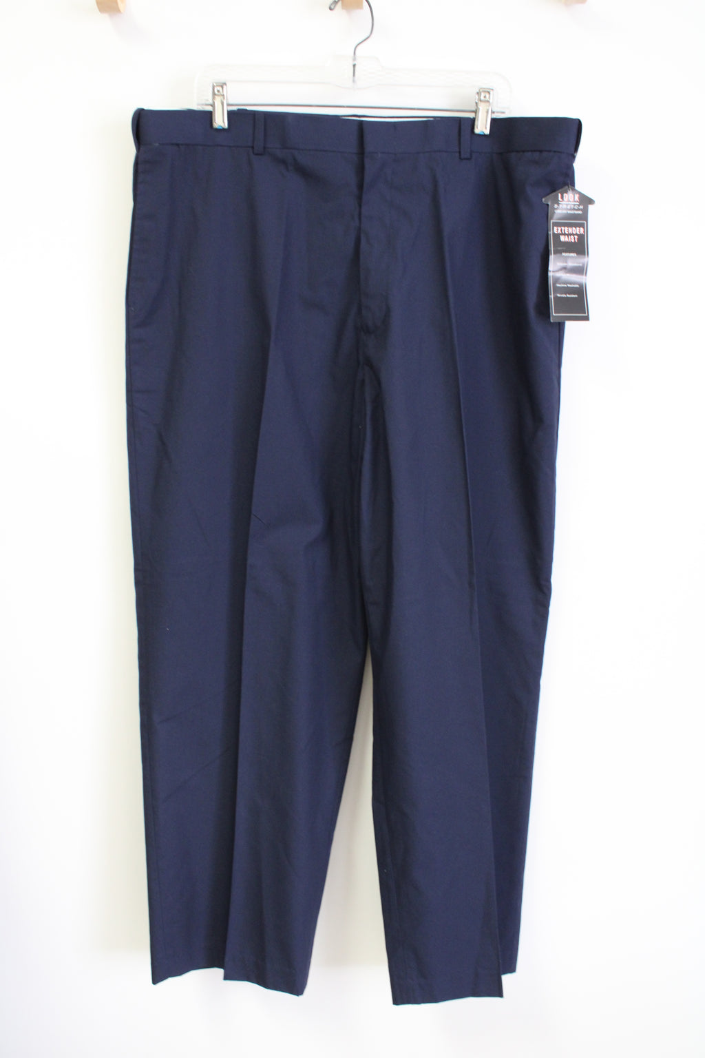NEW Cross & Windsor Navy Blue Stretch Comfort Waistband Pants | 40X29