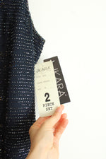 NEW JKara Navy Blue Beaded Dress | 16