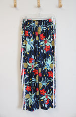 Adidas Blue Floral Track Pants | M