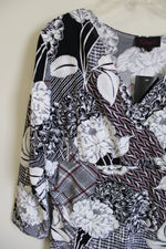 NEW Rekucci Black Floral Dress | 16