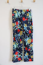 Adidas Blue Floral Track Pants | M